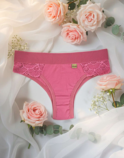 Calcinha de Algodão com Renda em Branco – Doce Malícia
