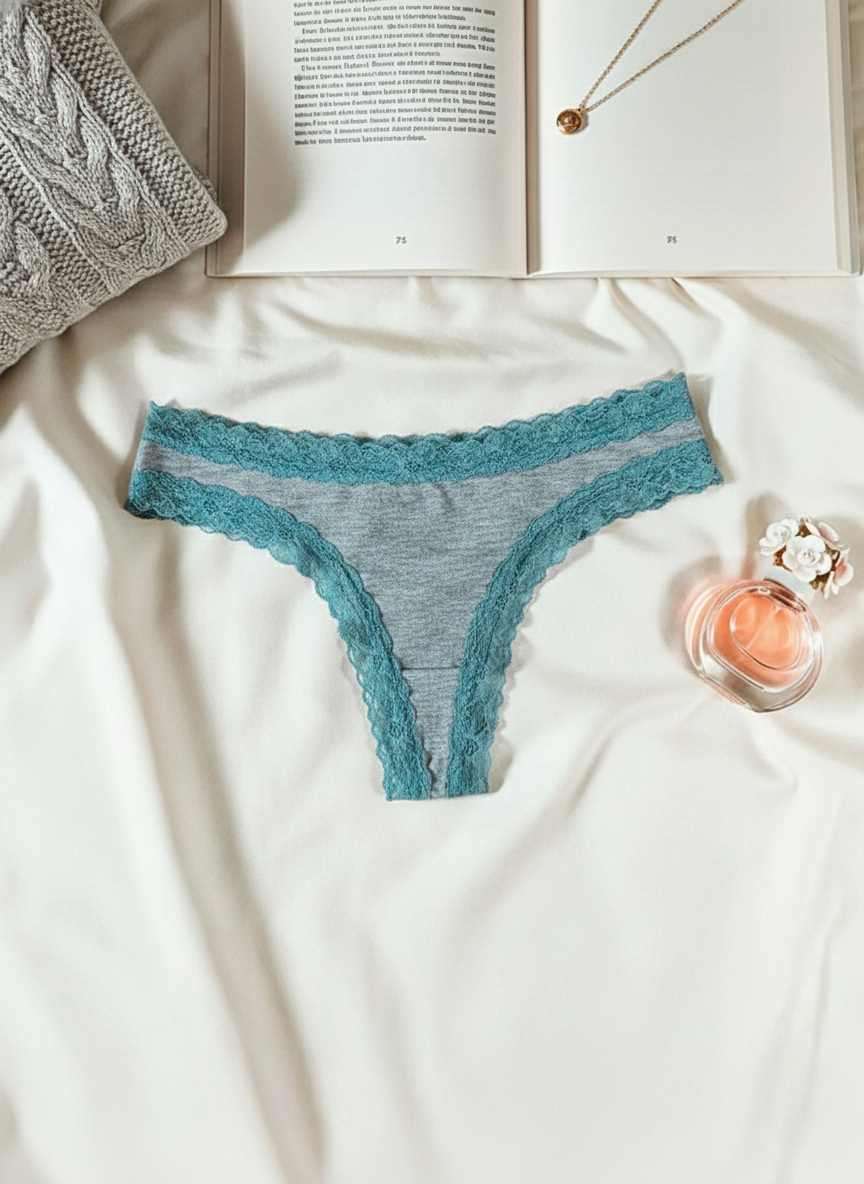 Calcinha de Algodão Conforto com Renda em amarelo – Doce Malícia