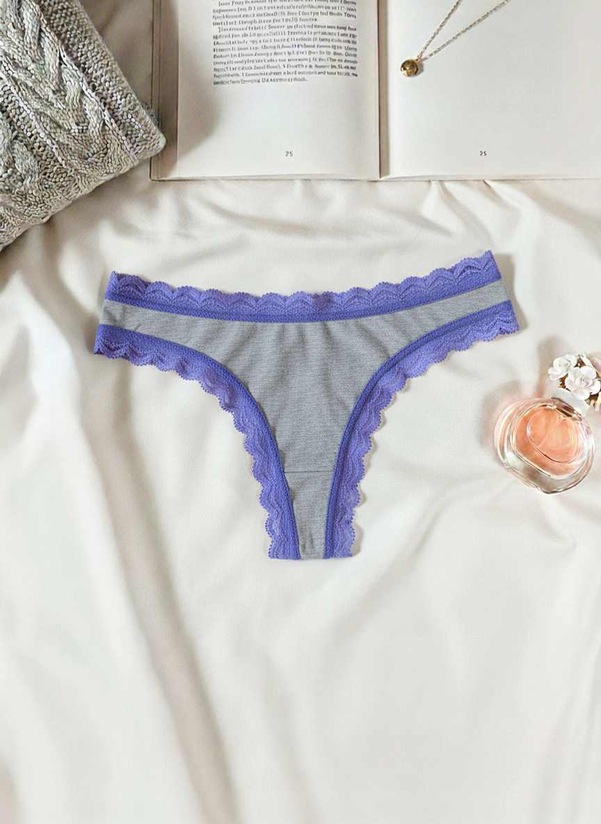Calcinha de Algodão Conforto com Renda em amarelo – Doce Malícia