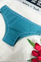 Calcinha Conforto de Algodão Liso em azul-Marinho – Doce Malícia