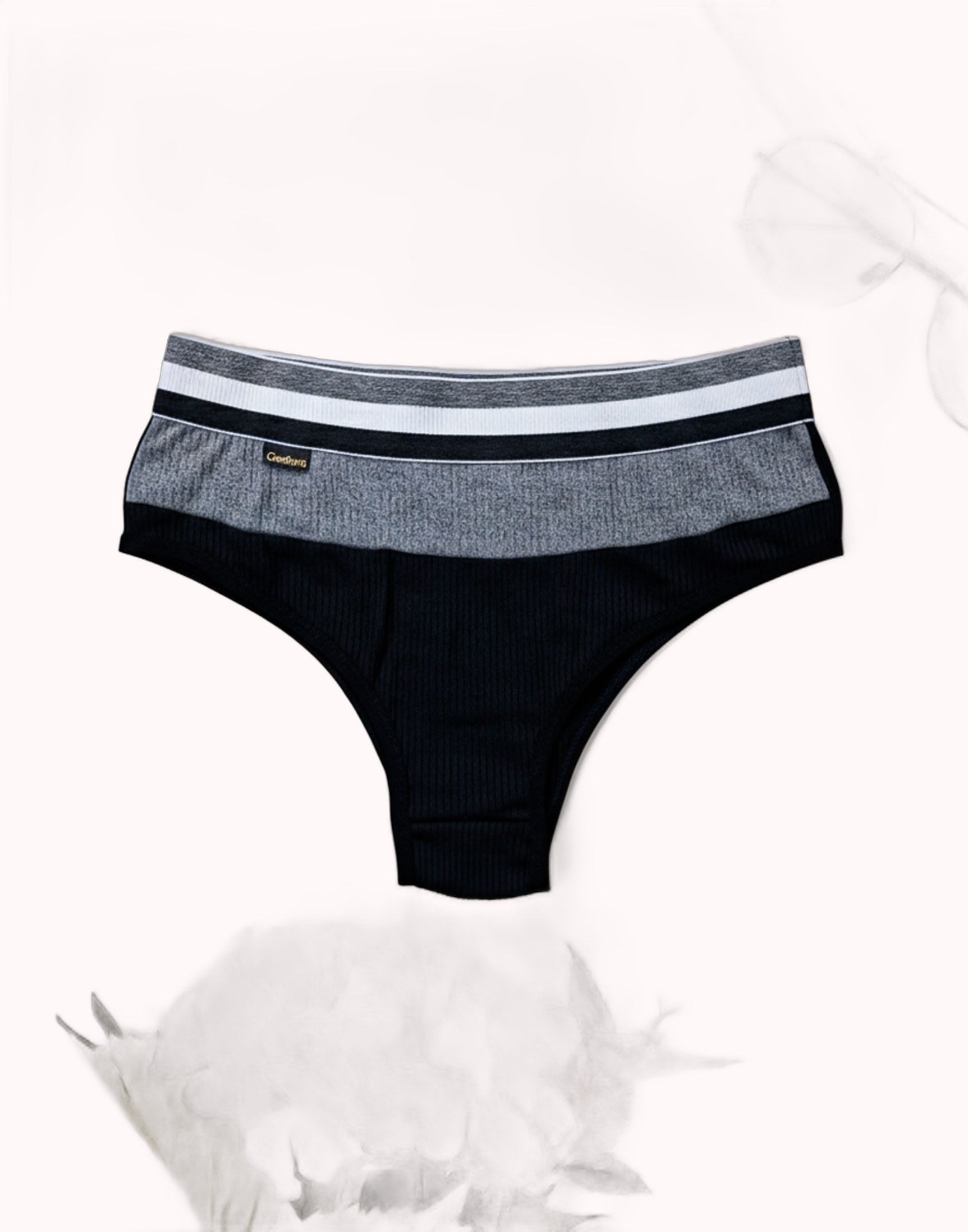 Calcinha em Suede Canelado com Elástico na Cintura – Doce Malícia