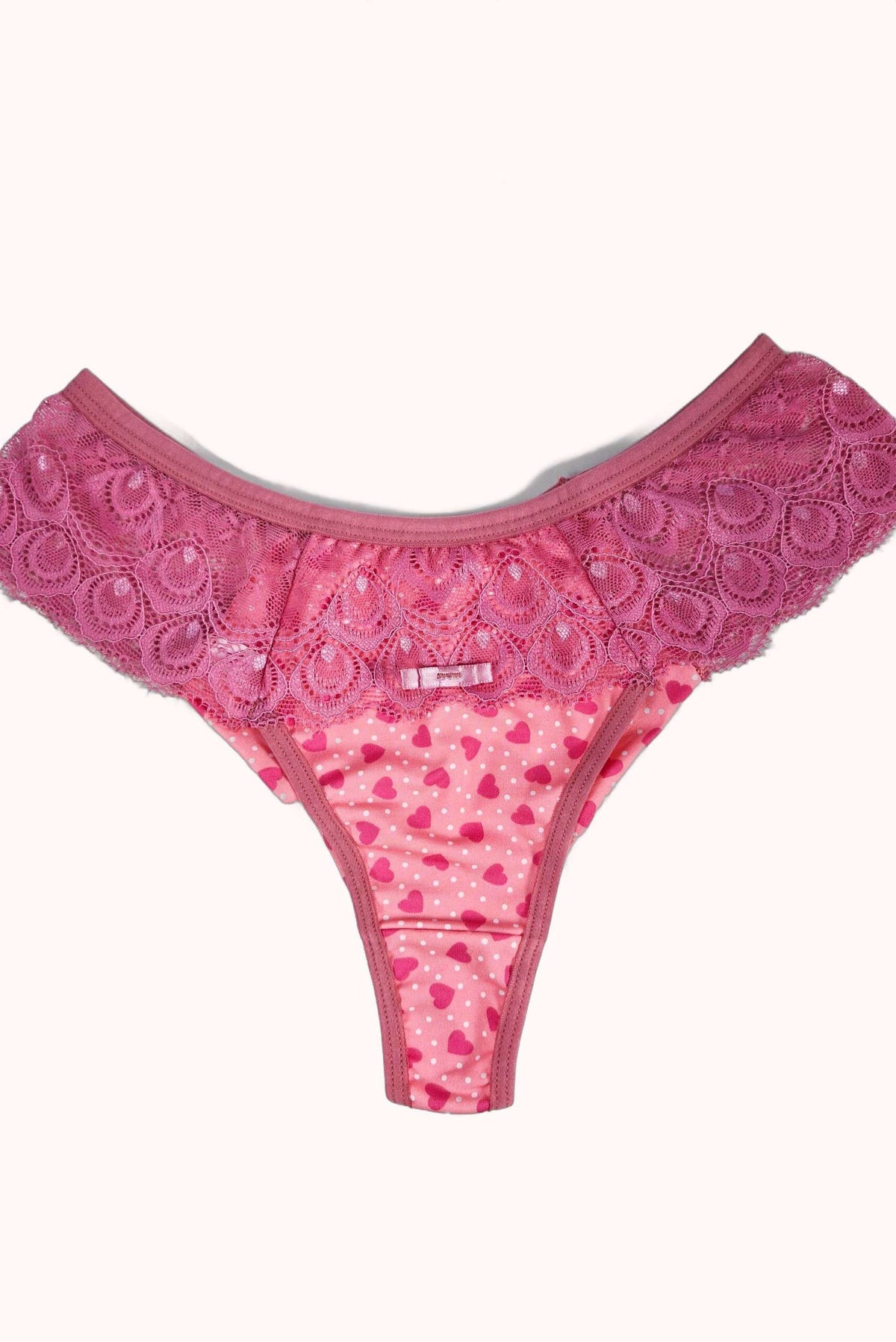 Calcinha Estampada com Renda Vazada nas Laterais – Doce Malícia