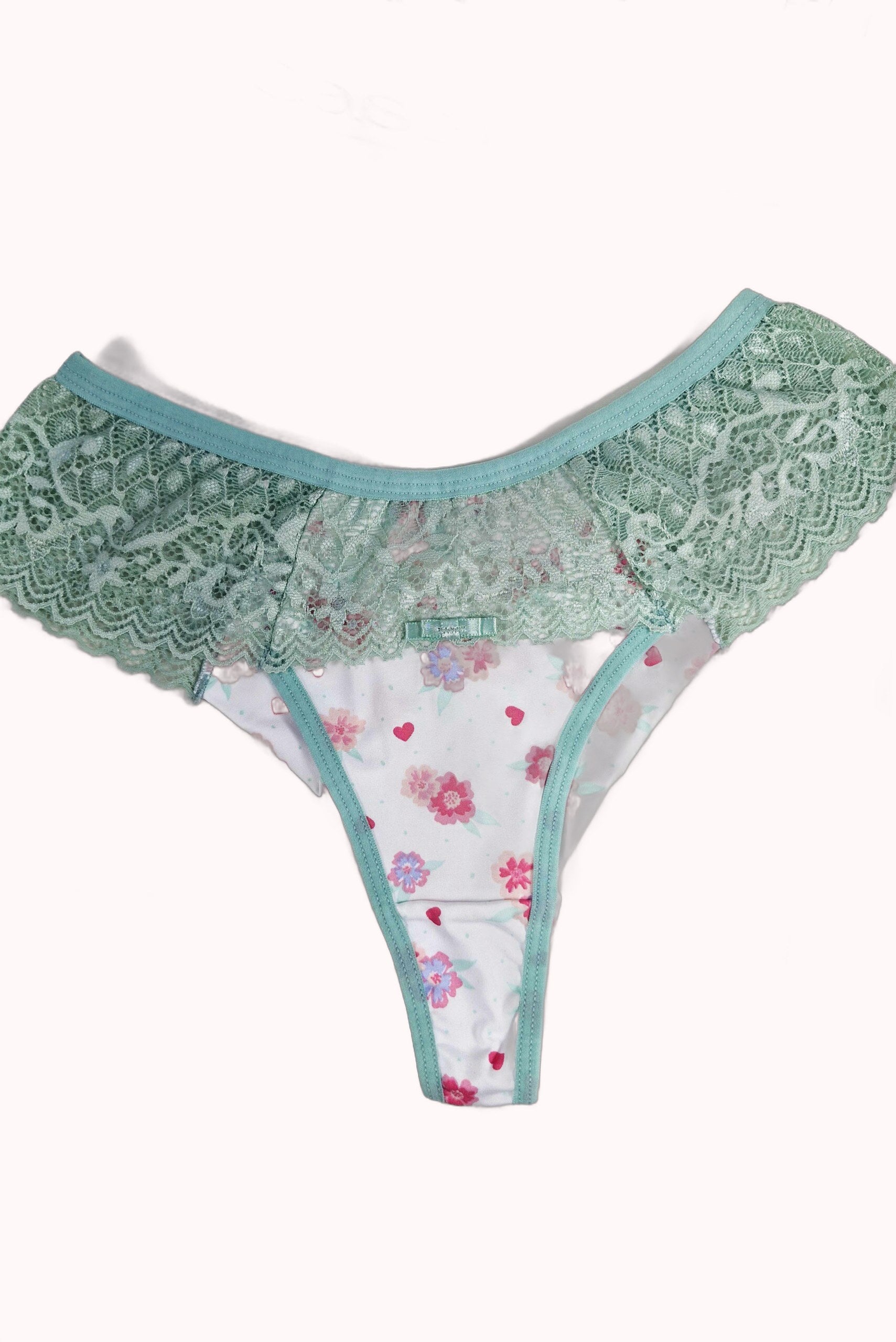 Calcinha Estampada com Renda Vazada nas Laterais – Doce Malícia