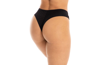 Calcinha Fio de Tule Poá em Branco – Doce Malícia