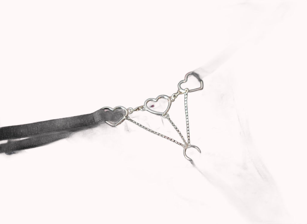 Calcinha Fio Dental com Strass Coração – Doce Malícia