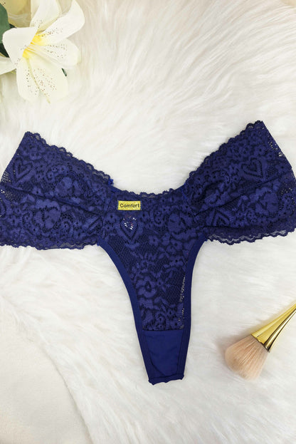 Calcinha Fio Duplo de Renda em Branco – Doce Malícia