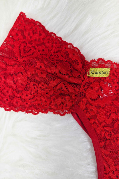 Calcinha Fio Duplo de Renda em Branco – Doce Malícia