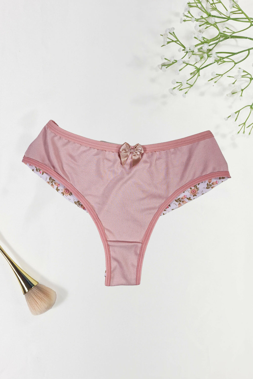 Calcinha Fio Duplo Estampado com em Branco – Doce Malícia