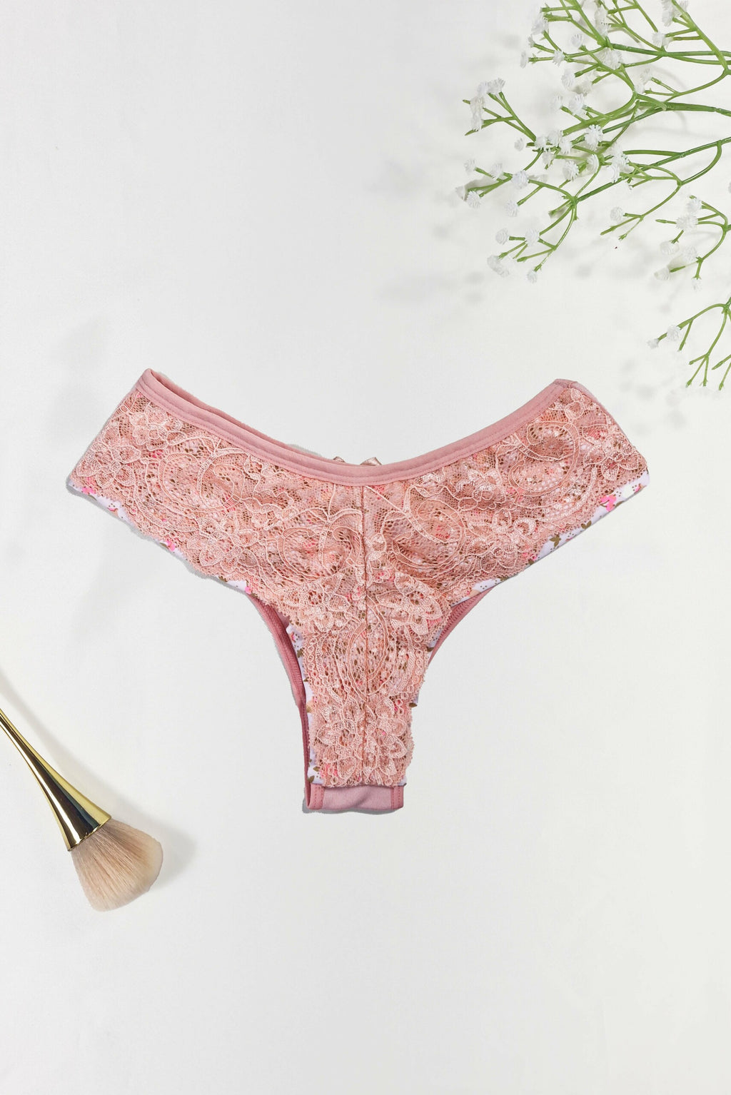 Calcinha Fio Duplo Estampado com em Branco – Doce Malícia