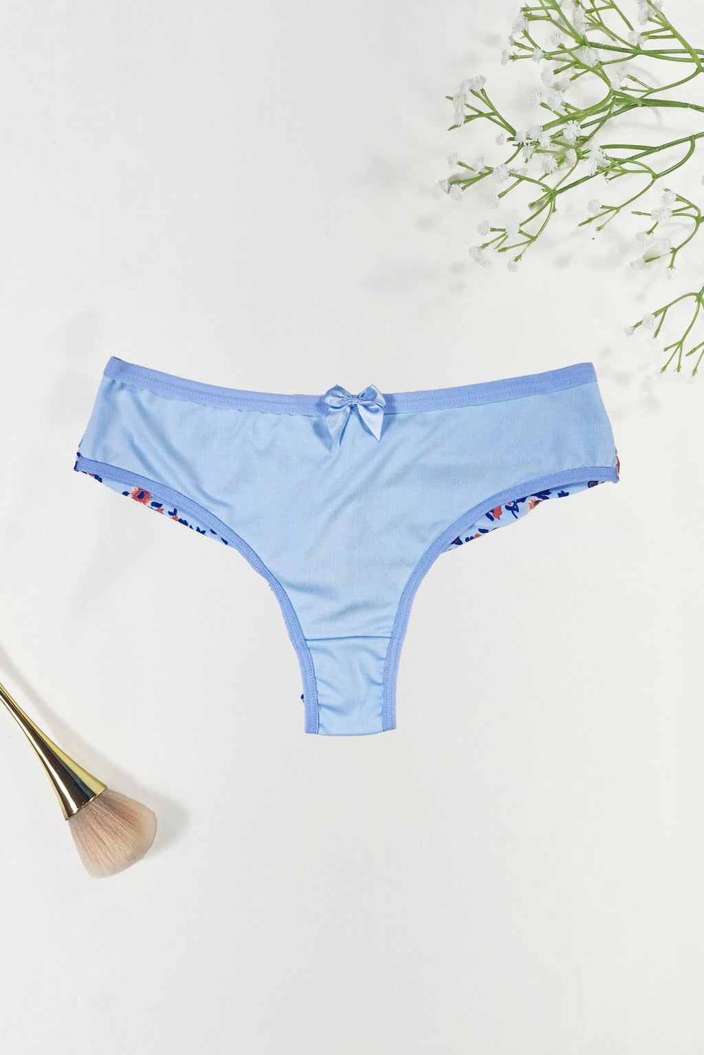 Calcinha Fio Duplo Estampado com em Branco – Doce Malícia