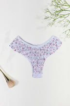 Calcinha Fio Duplo Estampado com em Branco – Doce Malícia