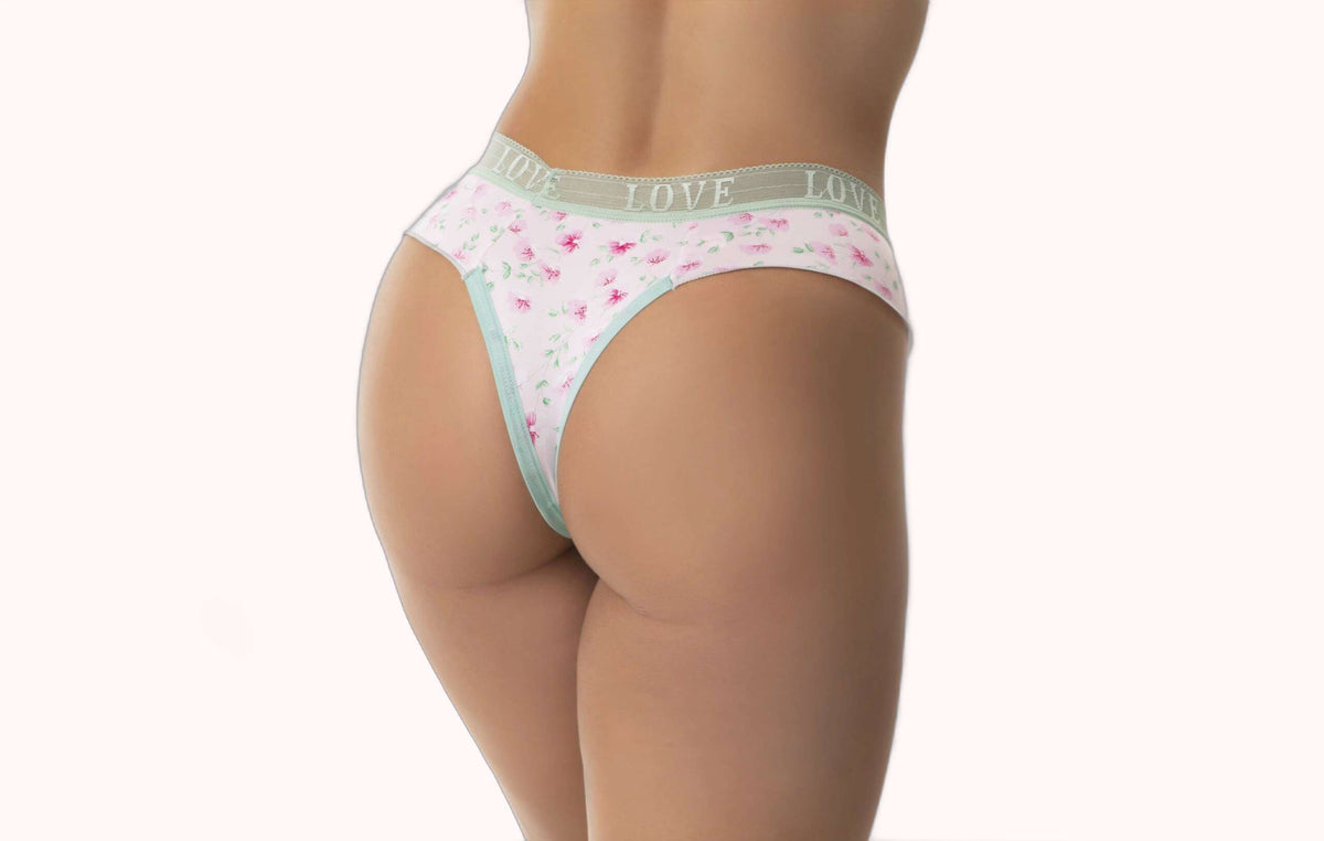 Calcinha Fio Estampada com Renda – Doce Malícia