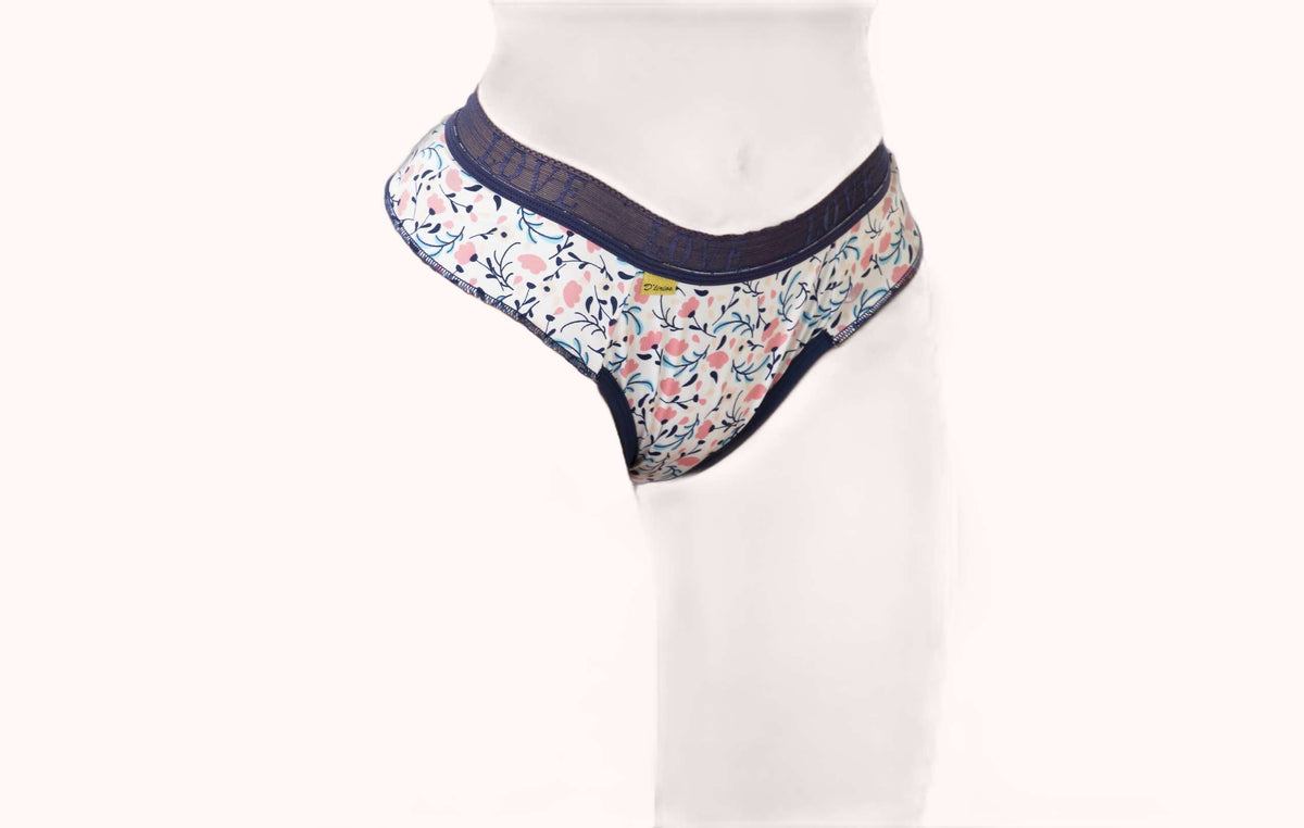 Calcinha Fio Estampada com Renda – Doce Malícia