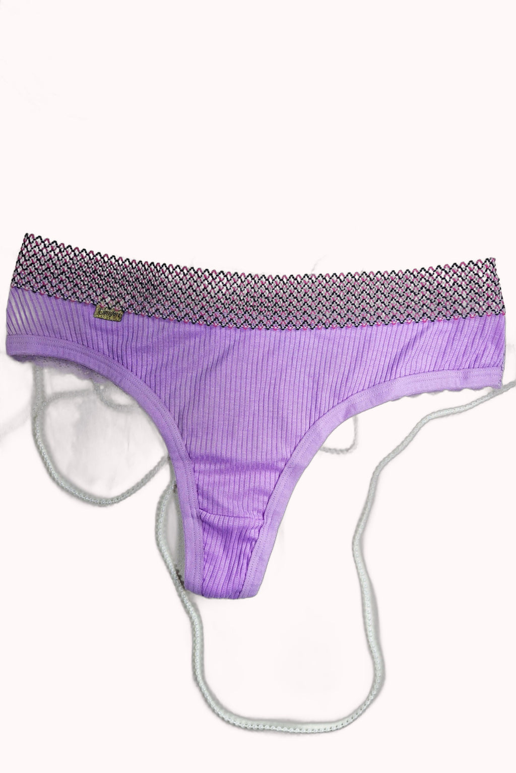 Calcinha Fio Sexy Canelado com Renda – Doce Malícia