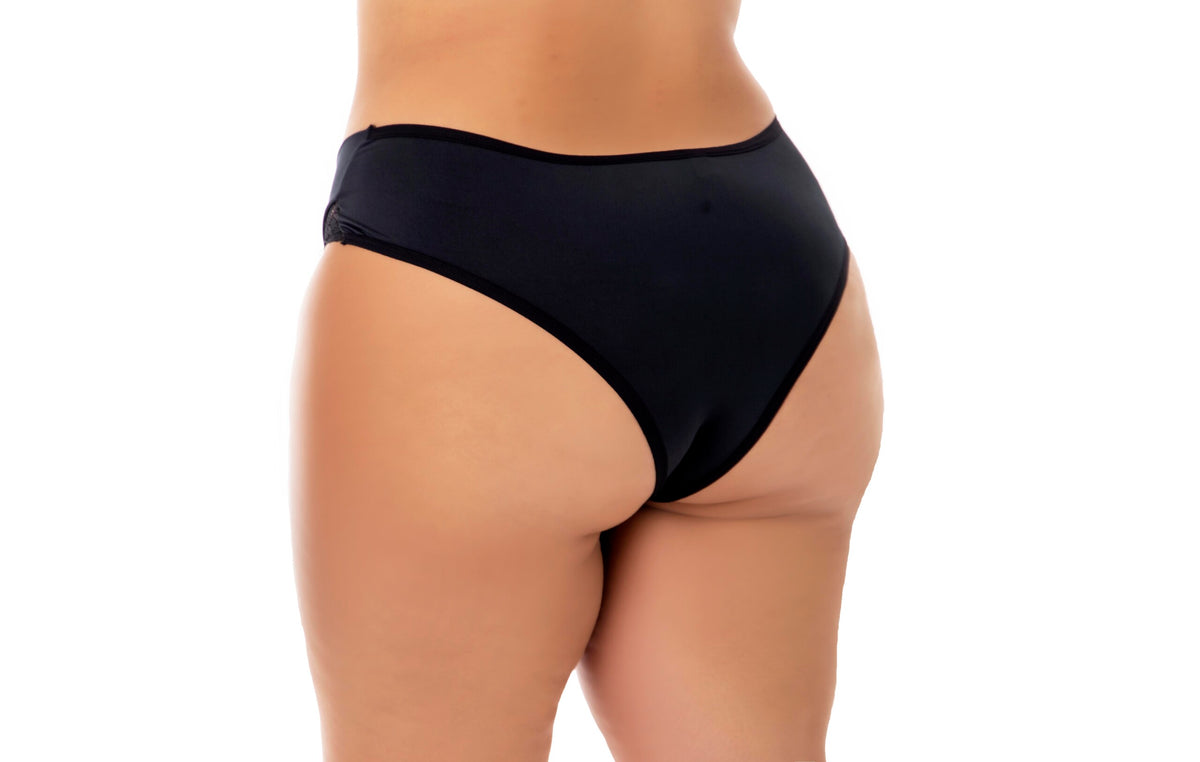 Calcinha Plus Size com Renda em Branco – Doce Malícia