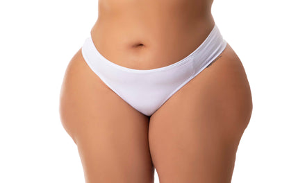 Calcinha Plus Size em algodão em azul-Marinho – Doce Malícia