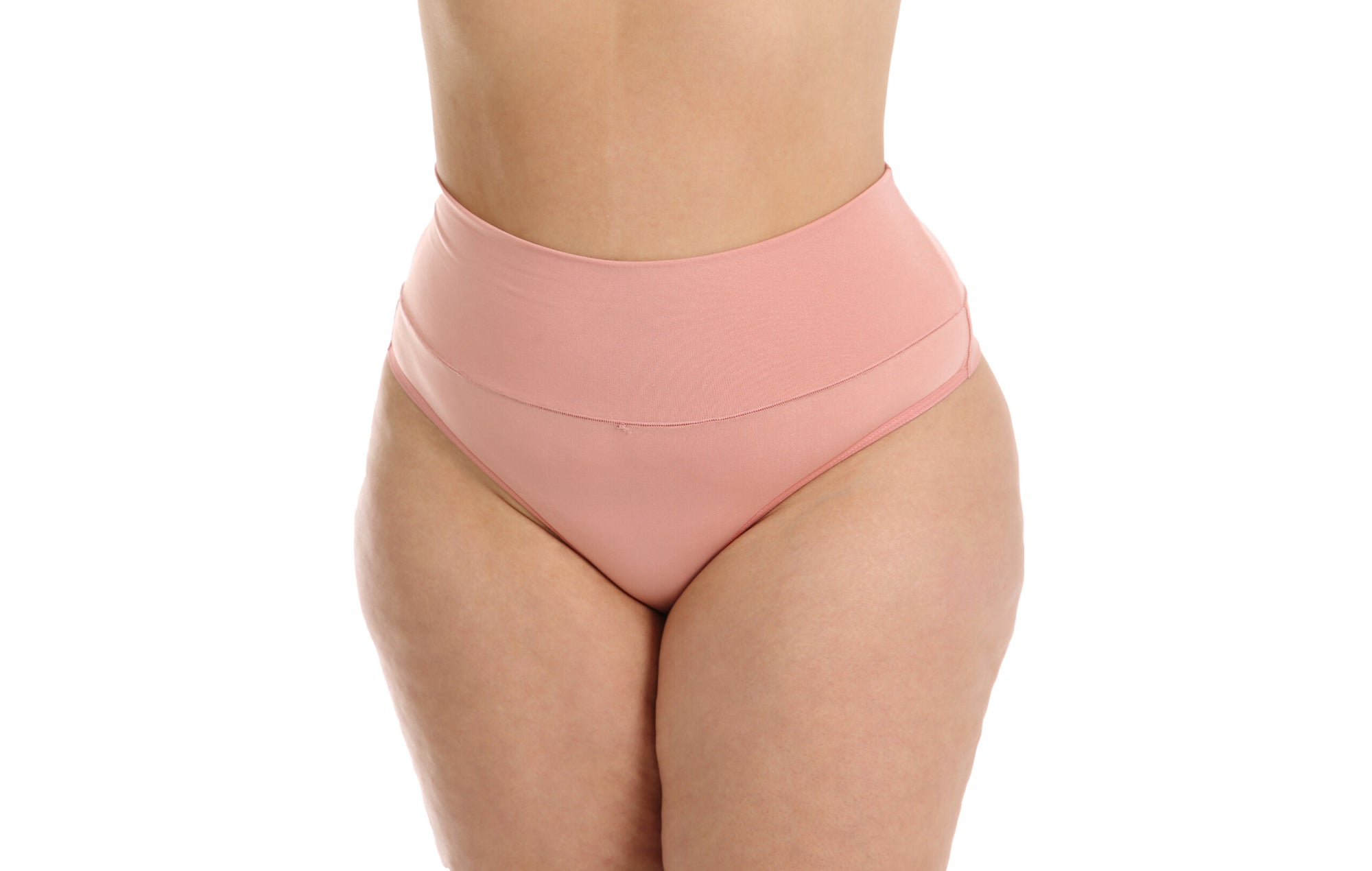 Calcinha Plus Size cintura alta em azul-Marinho – Doce Malícia