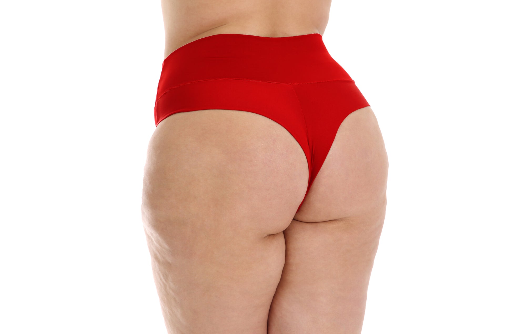 Calcinha Plus Size cintura alta em azul-Marinho – Doce Malícia