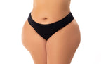 Calcinha Plus Size em algodão em azul-Marinho – Doce Malícia