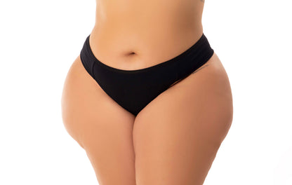 Calcinha Plus Size em algodão em azul-Marinho – Doce Malícia