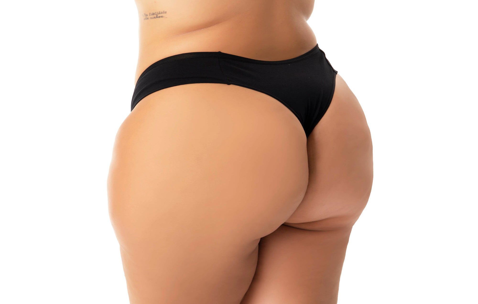Calcinha Plus Size em algodão em azul-Marinho – Doce Malícia