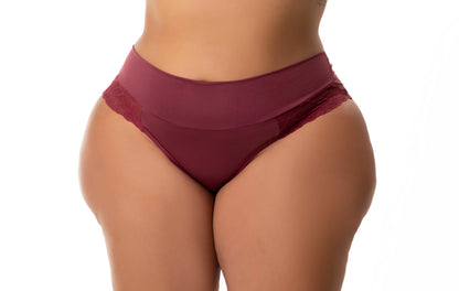 Calcinha Plus Size com Renda em Branco – Doce Malícia