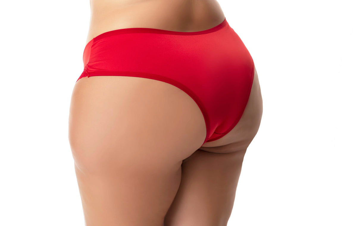 Calcinha Plus Size com Renda em Branco – Doce Malícia