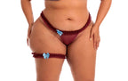 Calcinha Plus Size Sexy com Perneira em azul-Marinho – Doce Malícia