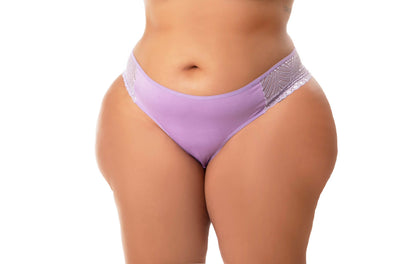 Calcinha de Renda Plus Size em azul-Marinho – Doce Malícia