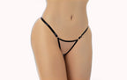 Calcinha de Tule com Regulagem e Frase Personalizável – Cibele – Preto – Tamanho M – Doce Malícia