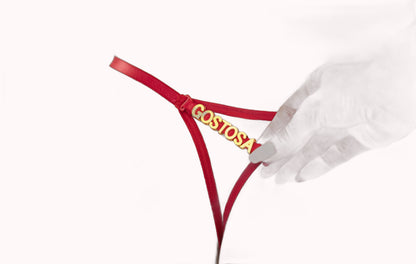Calcinha de Tule com Regulagem e Frase Personalizável – Cibele – Rubi – Tamanho M – Doce Malícia