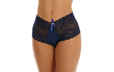 Calesson com Lateral em Renda em azul-Marinho – Doce Malícia