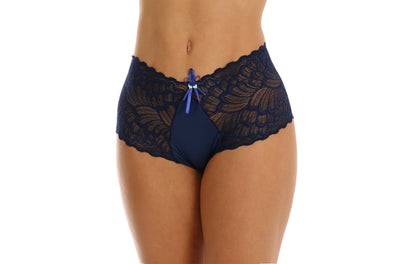 Calesson com Lateral em Renda em azul-Marinho – Doce Malícia