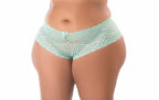 Calesson Rendado Cintura Alta Plus Size em azul-Marinho – Doce Malícia