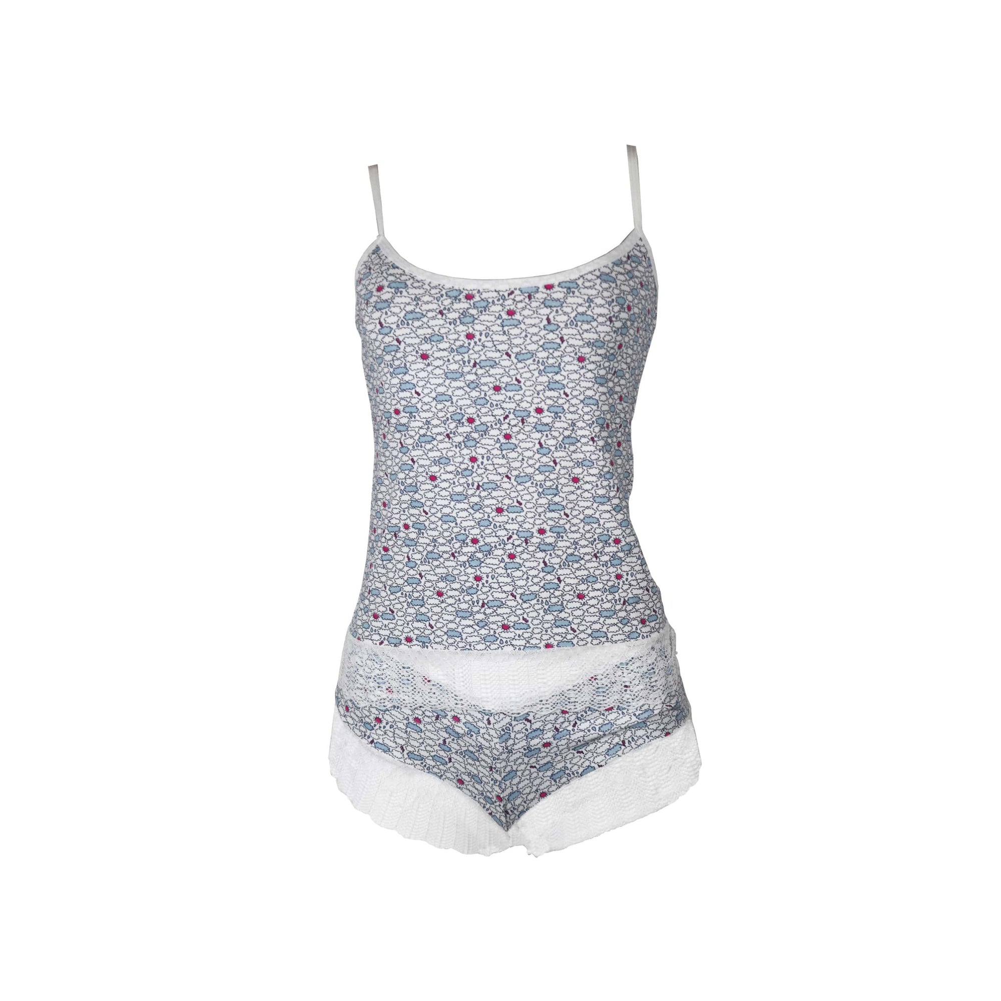 Camisete em algodão estampado em Branco – Doce Malícia