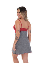 Camisola em mescla com renda em Branco – Doce Malícia