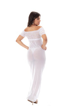 Camisola longa em tule em Branco – Doce Malícia