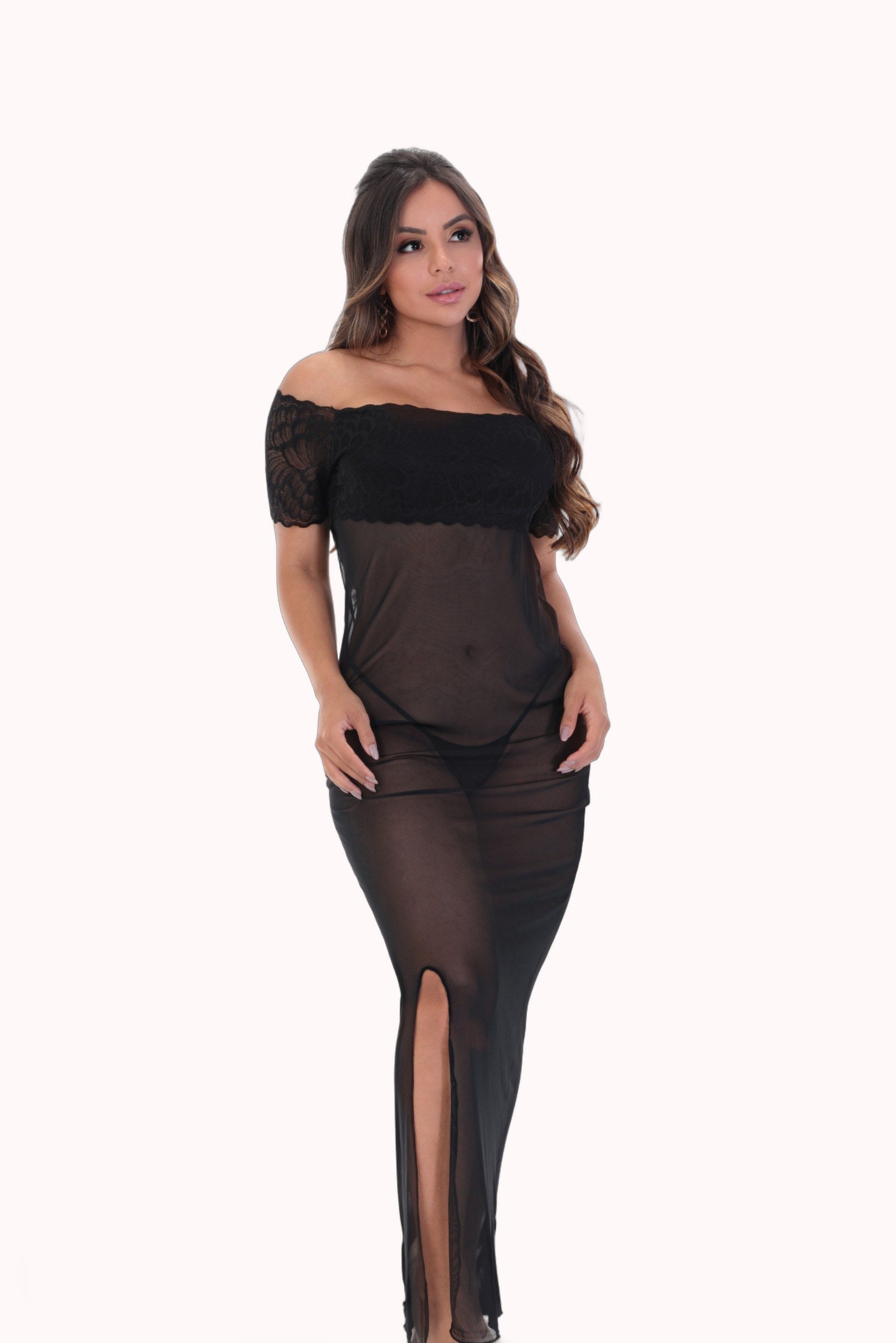 Camisola longa em tule – Doce Malícia