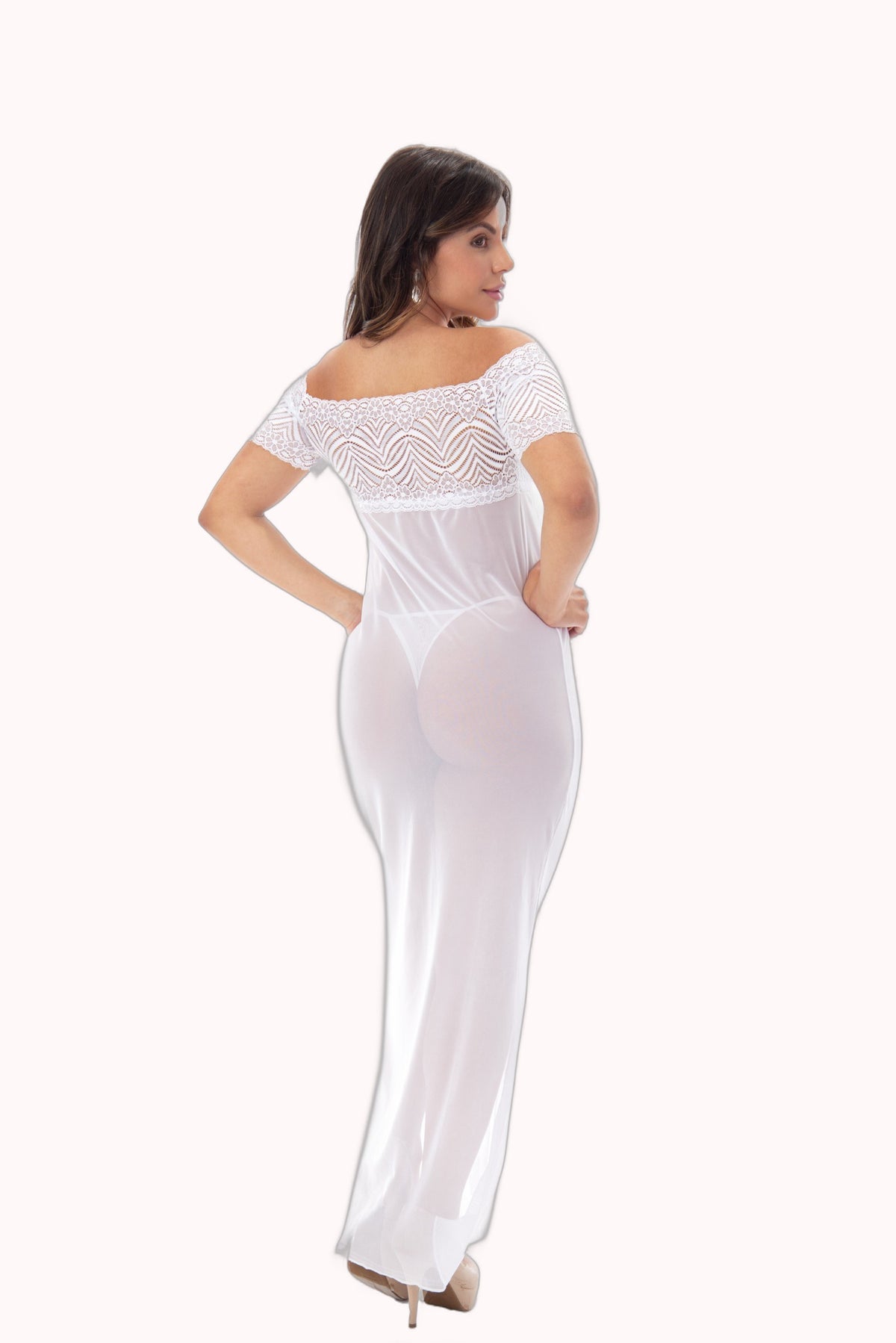 Camisola longa em tule – Doce Malícia