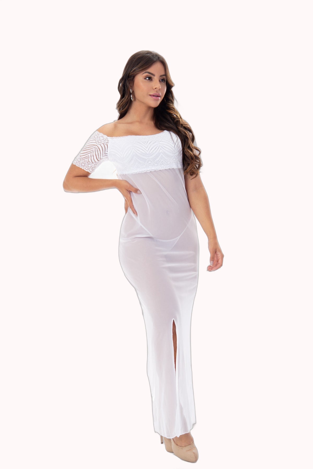 Camisola longa em tule – Doce Malícia