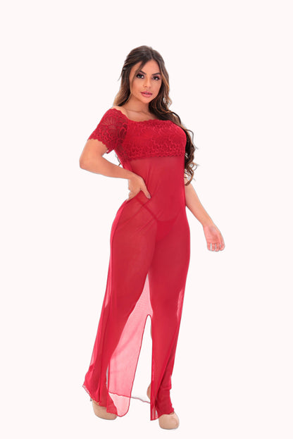 Camisola longa em tule – Doce Malícia