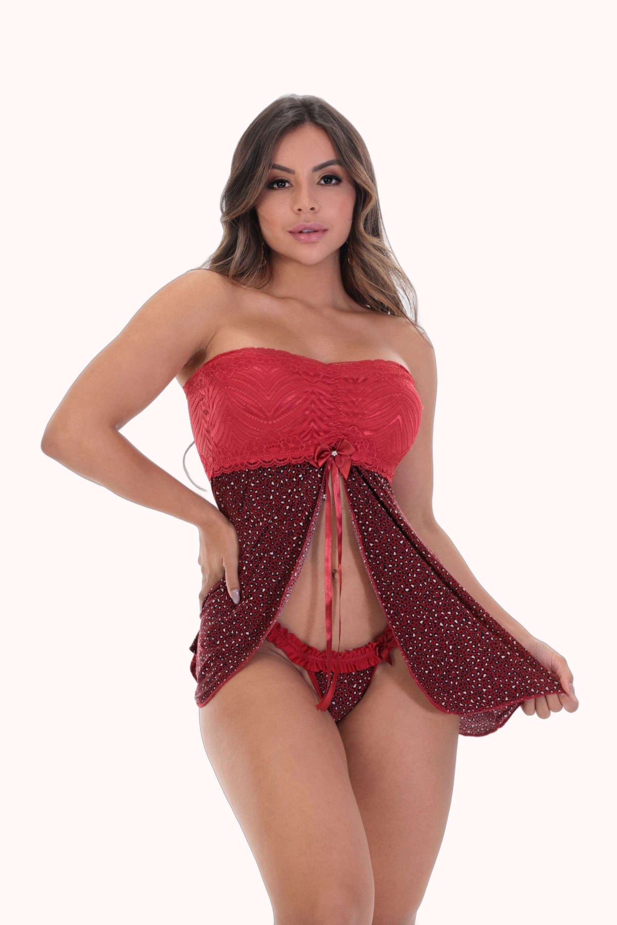 Camisola sexy com calcinha – Doce Malícia