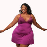 Camisola Básica Plus Size com Renda – Doce Malícia