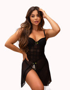 Camisola de Bojo em Tule com Calcinha – Doce Malícia