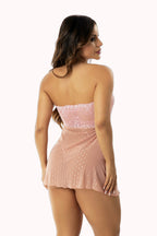 Camisola de Bojo e Tule com Fenda Frontal – Doce Malícia