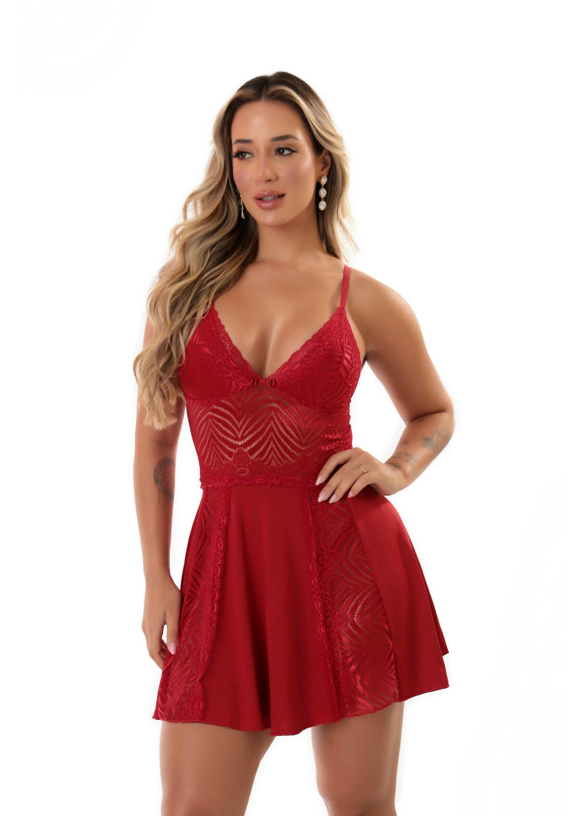 Camisola de Renda em Branco – Doce Malícia