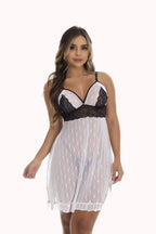 Camisola de Renda com Tule – Doce Malícia