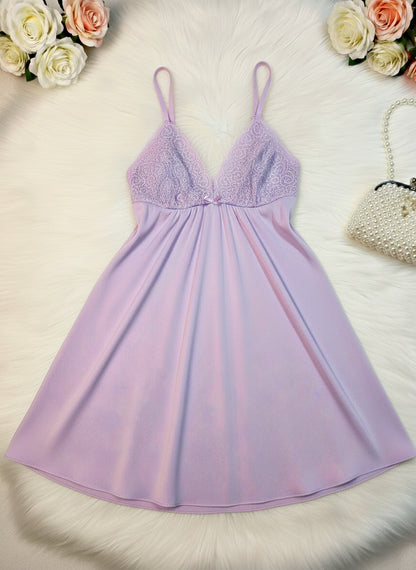 Camisola em Microfibra com Renda em Branco – Doce Malícia