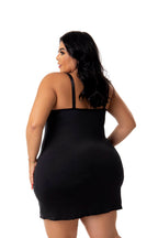 Camisola em microfibra rendada em azul – Doce Malícia
