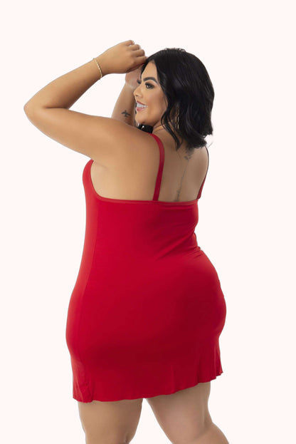 Camisola em microfibra rendada – Doce Malícia